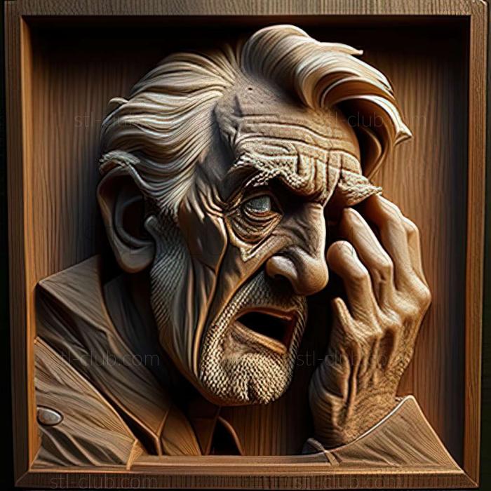 3D мадэль Американский художник Уильям Стэнли Хезелтин. (STL)